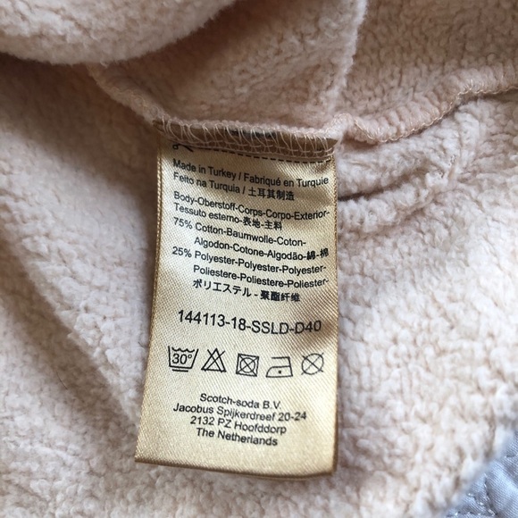 Scotch & Soda Club Nomade Pink Cream Blend Hoodie - Picture 6 of 10